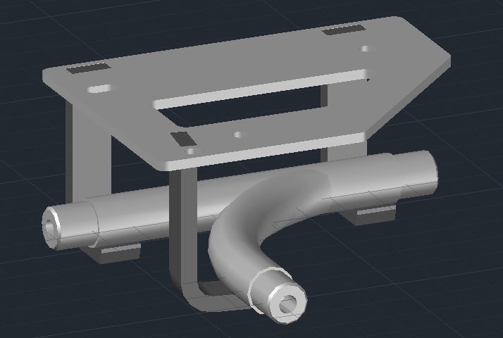 3D модель Стрелка подвесного трубчатого пути