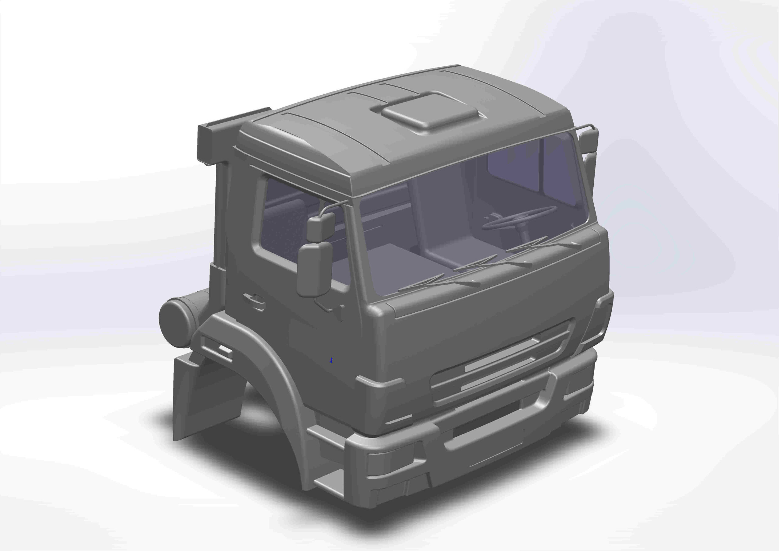 3D модель Кабина КамАЗ-65115