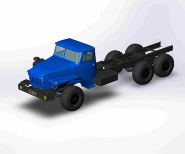 3D модель 3Д модель УРАЛ-4320