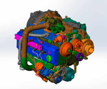 3D модель Двигатель ЗМЗ-514