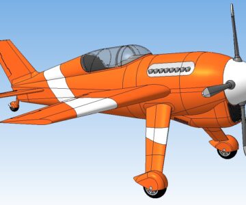 3D модель Спортивный (пилотажный) самолет С-1-УТП