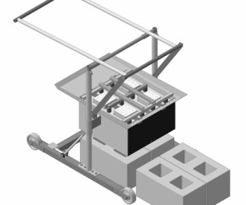 3D модель Станок для производства шлакоблоков