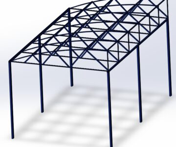 3D модель Навес для автомобиля 3D