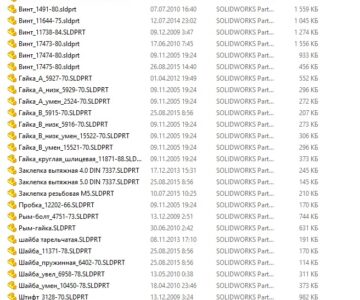 3D модель Метизы для Solidworks