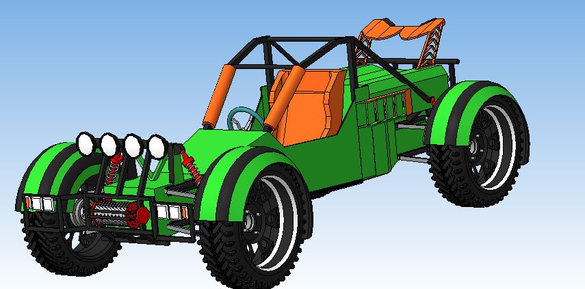 3D модель Багги RPAX V8