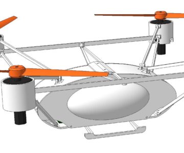 3D модель корпус квадрокоптера Blade 200QX (вариант №6)