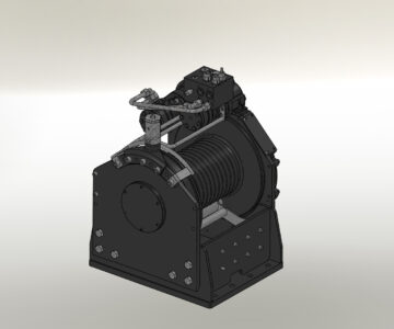 3D модель Лебёдка тяговая гидравлическая 20 тонн