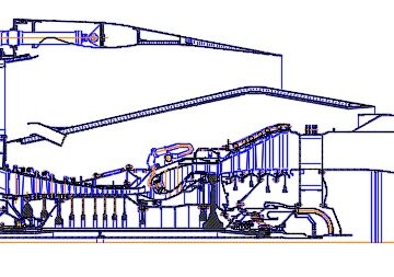 Чертеж Авиационный двигатель CFM-56