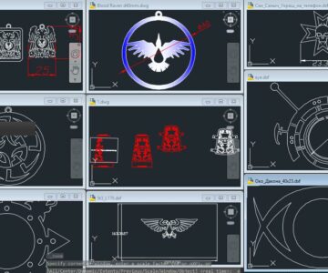 Чертеж Брелки и кулоны рун, альянсов из Warhammer и т.д.