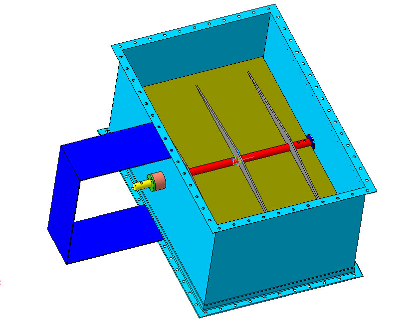 3D модель Заслонка на газоход 1000х1500мм