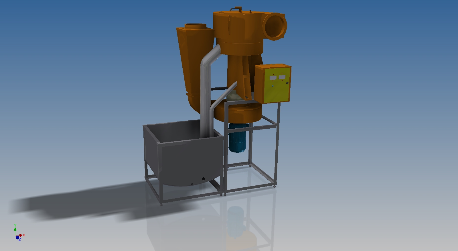 3D модель Вихревой гидрофильтр для очистки воздуха Вортекс-3000