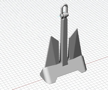 3D модель Якорь ПДС