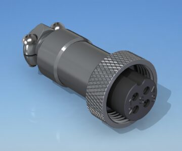 3D модель Гнездо для пайки на кабель YM287AM124P