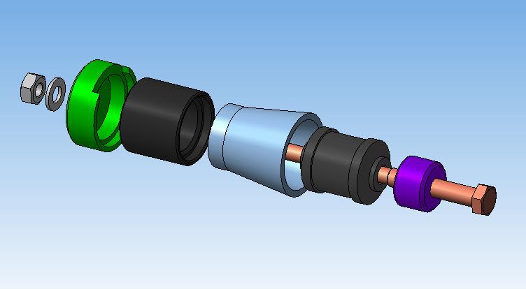 3D модель Приспособление для запрессовки сайлентблока в деталь втулка