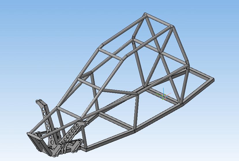 3D модель Рама багги ST-4