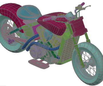 3D модель 3D модель мотоцикла