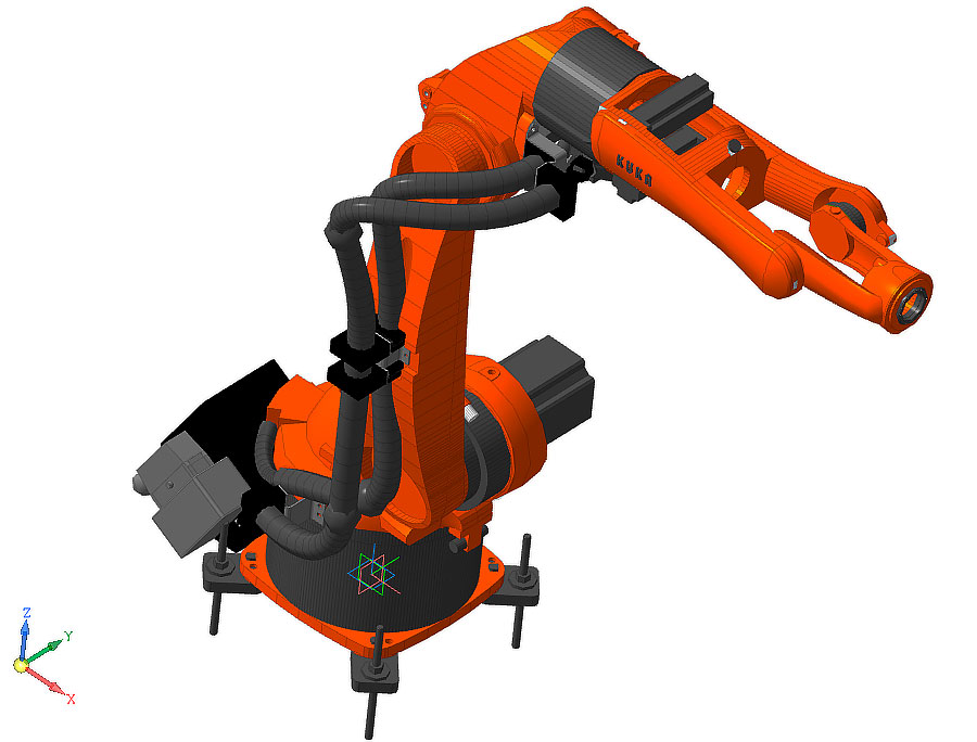 3D модель Чертеж промышленного робота KUKA KR5