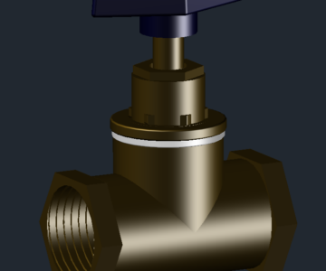 3D модель Вентиль 1/2"
