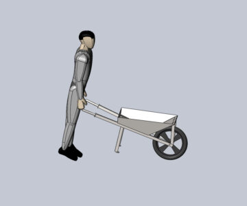 3D модель Тачка строительная