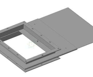 3D модель Шиберный затвор для регулировки подачи воздуха