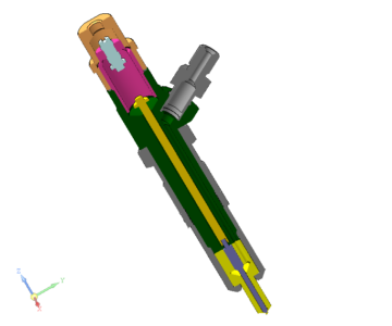 3D модель Форсунка дизельного двигателя Д-144