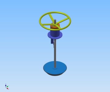 3D модель Донный затвор
