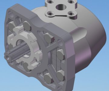 3D модель Насос шестеренный НШ-10Б