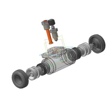 3D модель Цилиндр колесный заднего тормоза