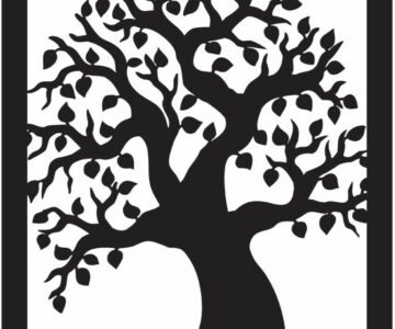 Чертеж Настенное панно "Декоративное дерево"