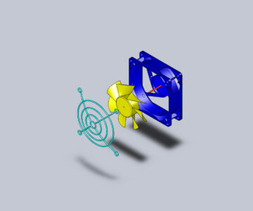 3D модель Корпусный вентилятор Cool Master 120 x 120 мм