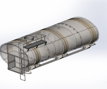 3D модель Автоцистерна питьевая термос 10 кубов