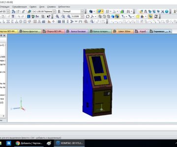 3D модель Терминал оплаты QIWI