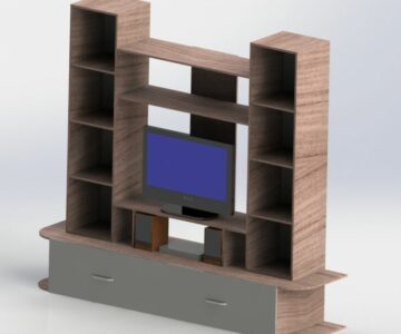 3D модель Стенка для гостиной