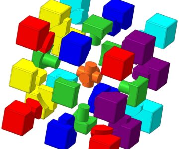 3D модель Кубик Рубика размерности 3х3