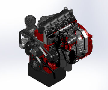 3D модель Двигатель Cummins ISF3,8L Turbo