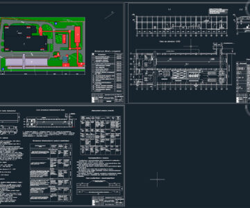 Чертеж Проектирование предприятия по производству многопустотных плит перекрытия ПБ 60-15-10 и ПБ 60-12-10