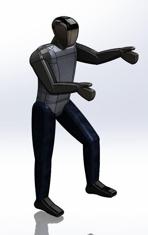 3D модель Человек_3в_высота 180см