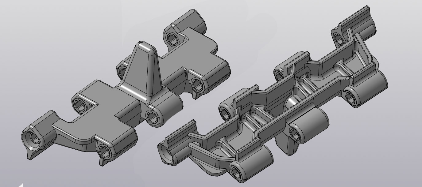 3D модель Трак танка Т-72
