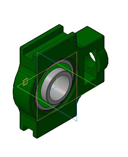 3D модель Модель подшипникового узла UCT205