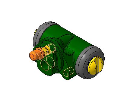 3D модель Цилиндр тормозов задний ВАЗ-2105