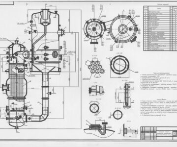 Чертеж Расчет трехкорпусної выпарной установки для сгущения сахарного сиропа