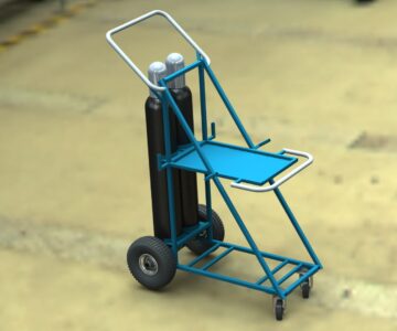 3D модель Тележка для полуавтомата