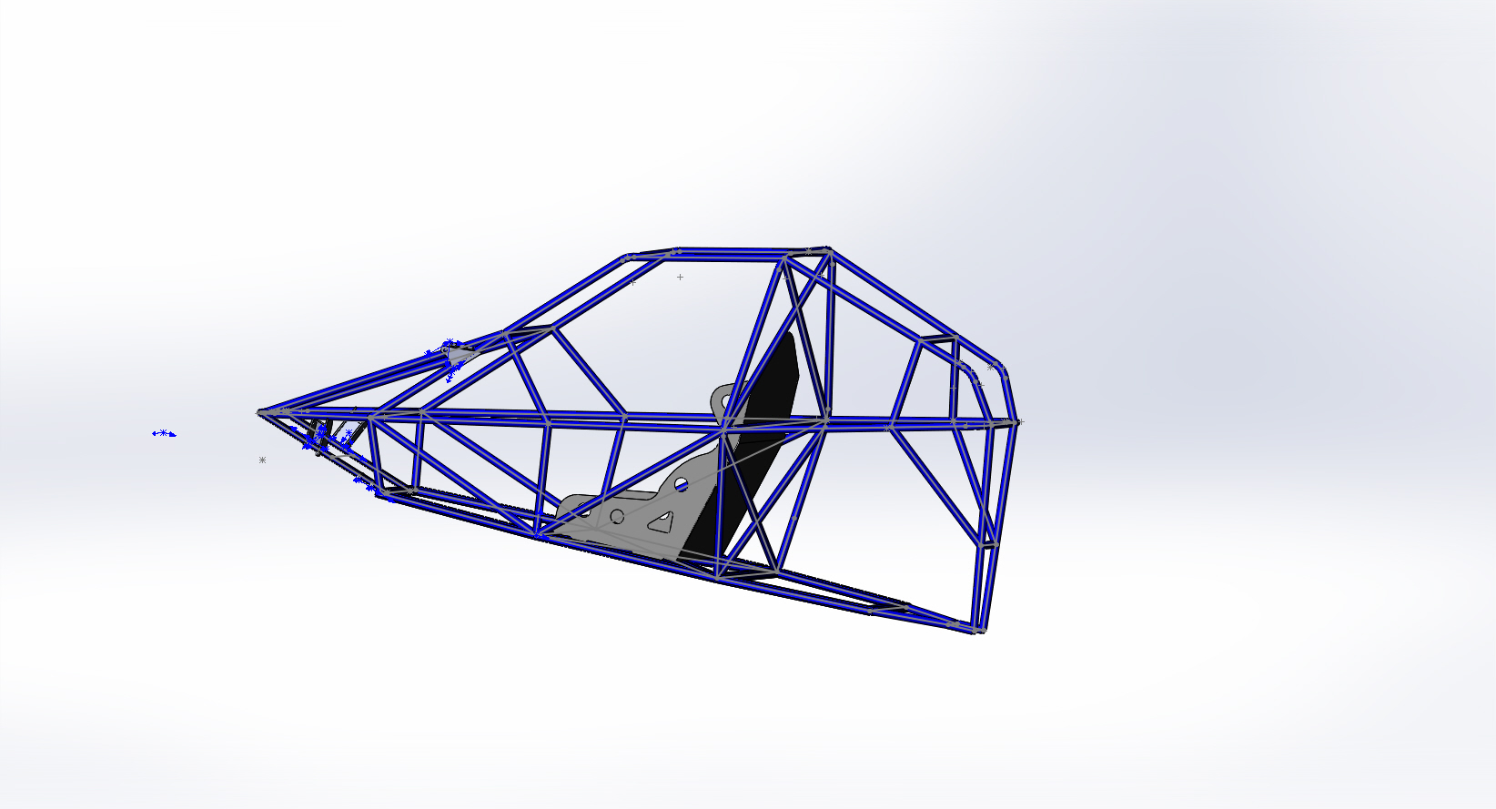 3D модель Рама багги барракуда в SolidWorks