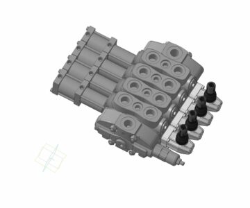 3D модель Гидрораспределитель секционный SN4_4S-3_18PL_G-4-6_M3