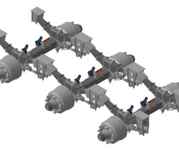 3D модель Подвеска рессорная трех осная TR110 135
