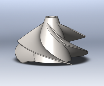 3D модель Импеллер d=200мм