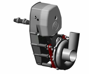 3D модель Компрессор на мотоцикл днепр