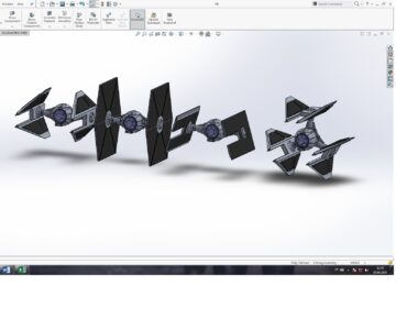 3D модель TIE Fighter  STAR WARS