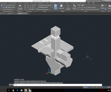 3D модель Узел соединения ригеля с колонной