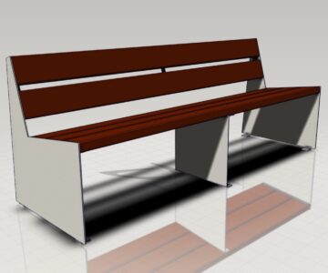 3D модель Лавочка парковая